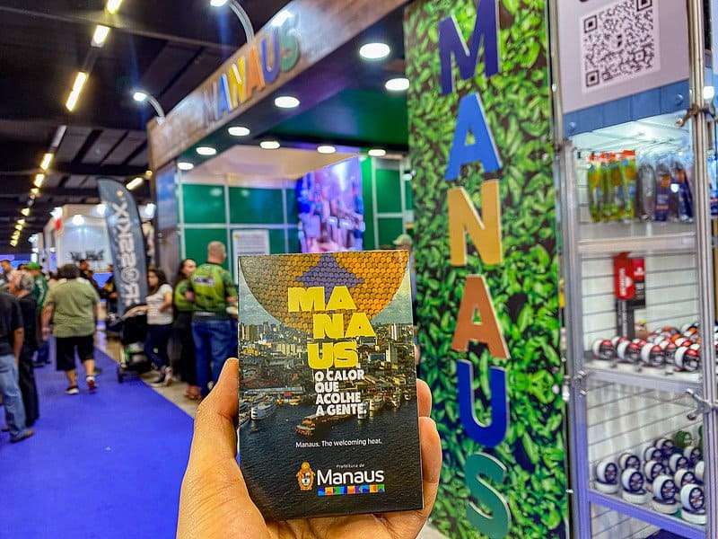 Estande da Prefeitura de Manaus ganha destaque no primeiro dia da feira ‘Pesca & Companhia Trade Show 2023’, em São Paulo