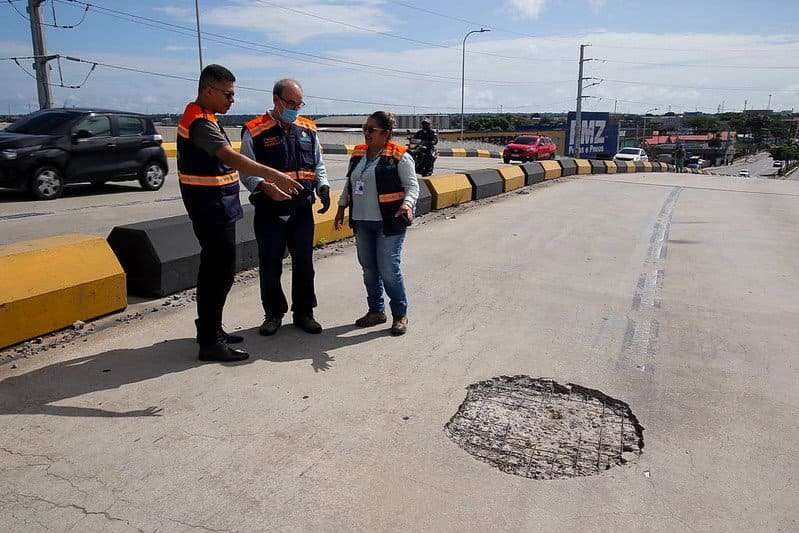 Viaduto do Manoa é interditado pela Prefeitura de Manaus nesta quinta-feira