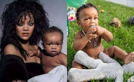 Rihanna encanta a web com álbum de fotos do filho na Páscoa: 'Coisa mais fofa'