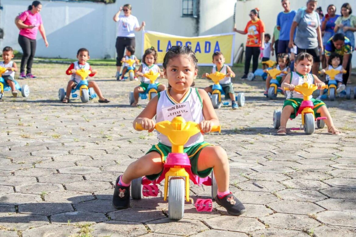 Creche da Prefeitura de Manaus realiza ‘Run Baby’ em alusão ao Dia Mundial da Saúde