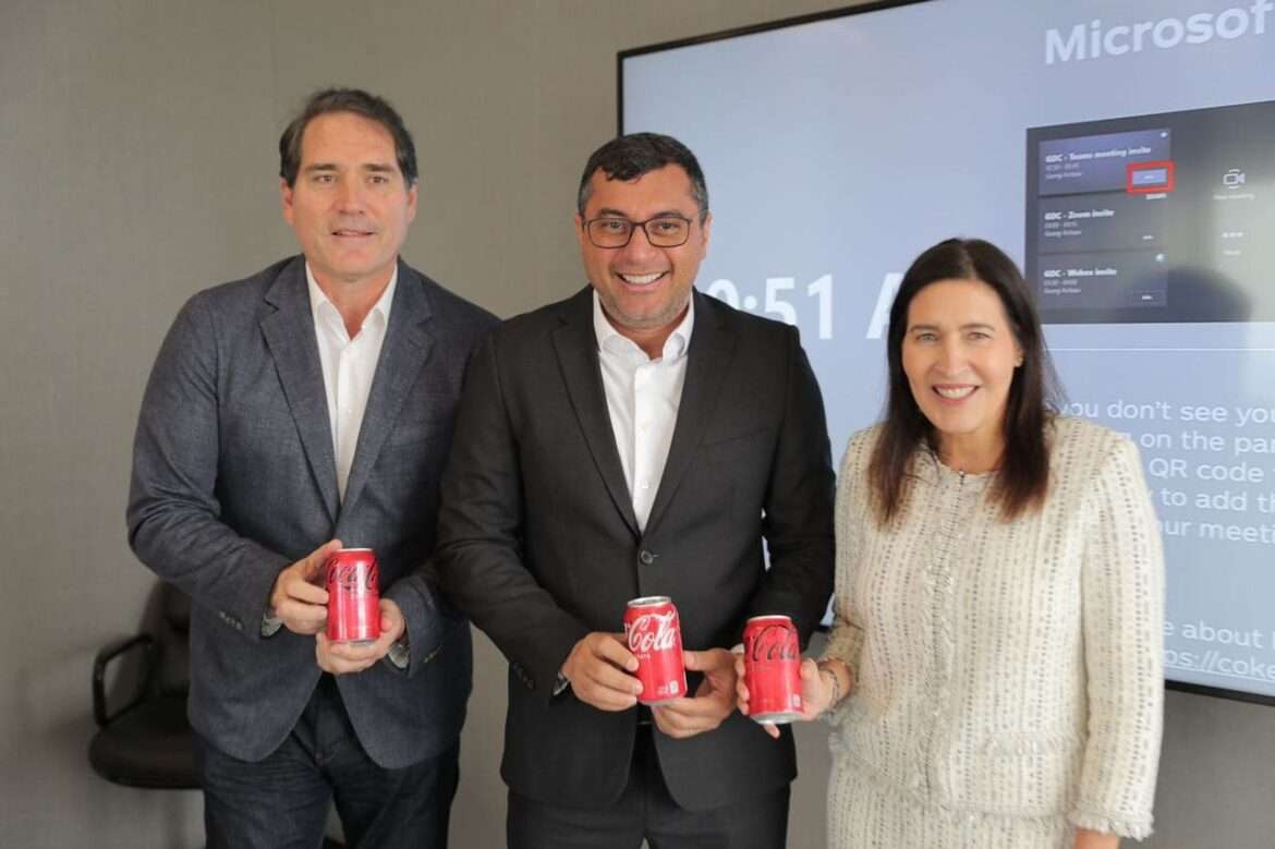 Nos EUA, Wilson Lima convida Coca-Cola a renovar parceria para o desenvolvimento sustentável do Amazonas