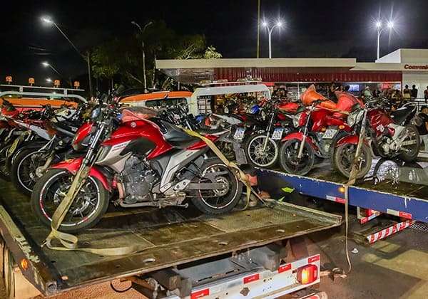Detran Amazonas retira de circulação 40 motocicletas envolvidas em “rolezinho”