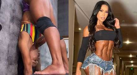 Gracyanne Barbosa dá show de flexibilidade e choca a web: 'Minha hérnia deu um grito vendo isso'