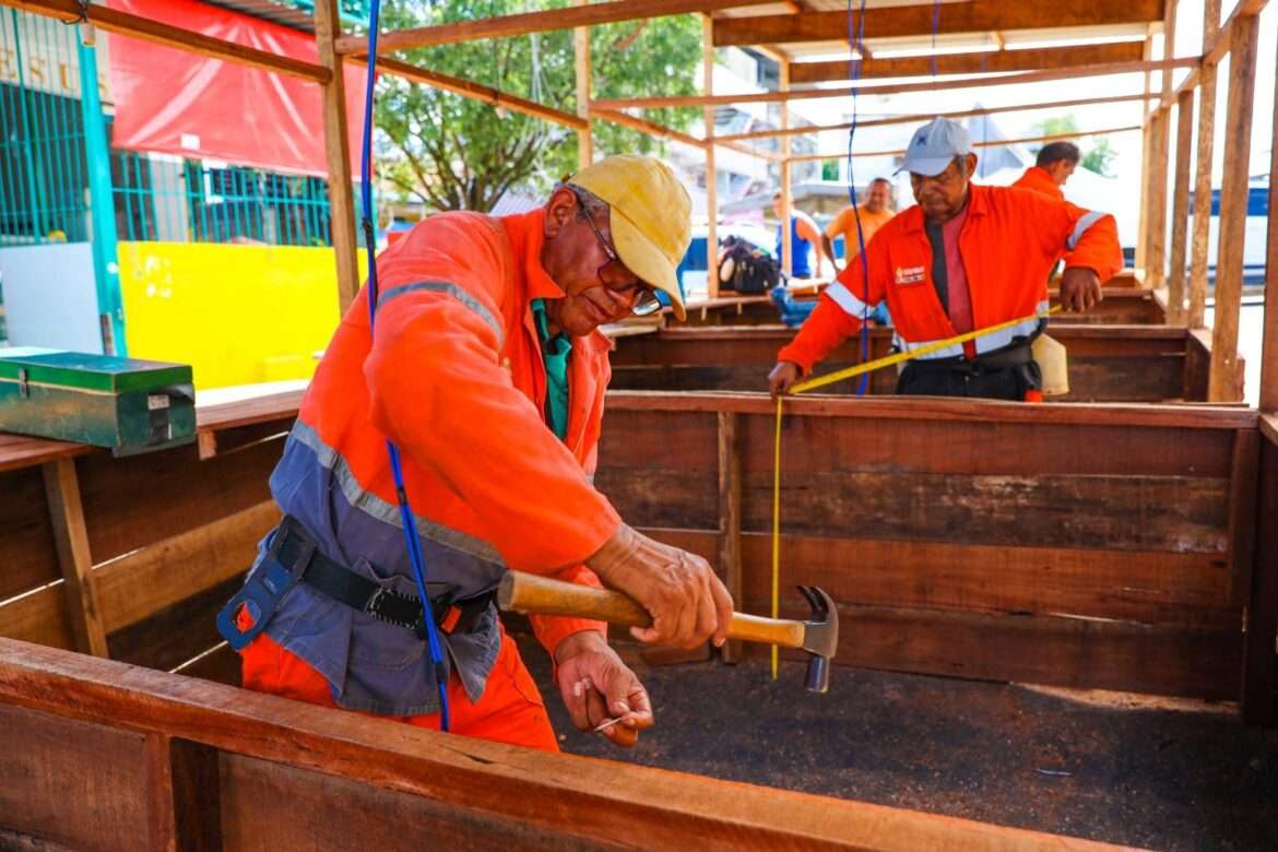 Em uma semana, Prefeitura de Manaus vai entregar feira provisória para comportar permissionários da Japiinlândia