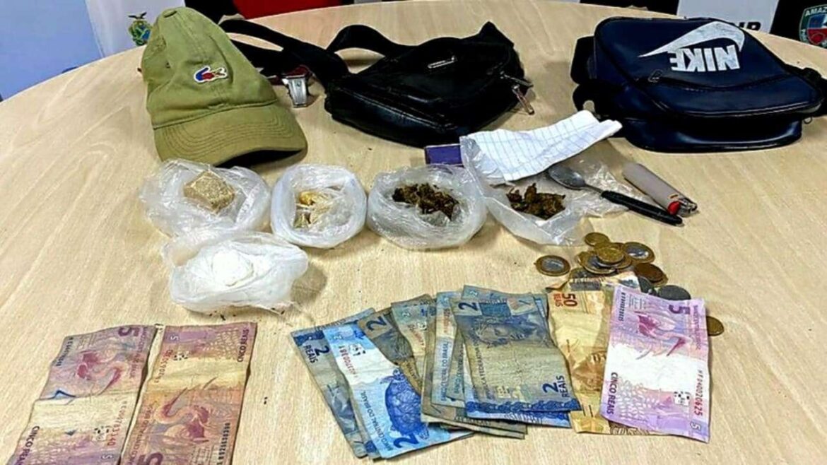 Polícia civil prende traficante com maconha cocaína e oxi