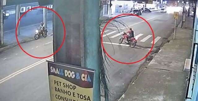 Vídeo: câmera de segurança filma ladrão furtando motocicleta no bairro Cidade Nova