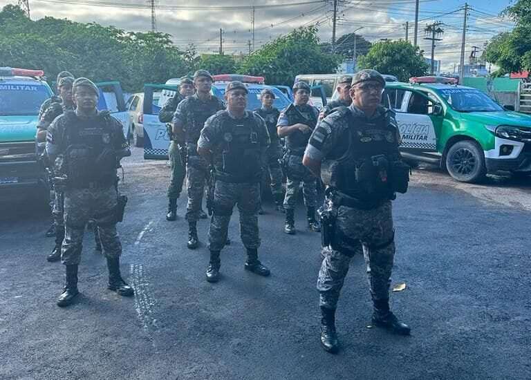 Policiais da operação Hórus/Fronteira Mais Segura, coordenados pela SSP-AM, reforçam policiamento em Parintins