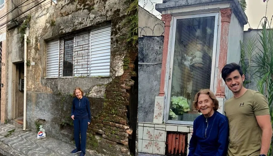 Laura Cardoso visita com bisneto casa onde passou a infância: 'Emocionante'