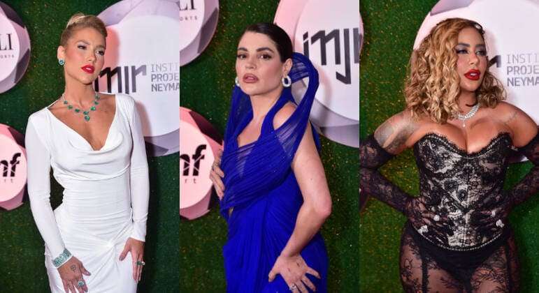 Virginia, Gkay e Rafaella: famosos usam looks extravagantes no leilão do Instituto Neymar Jr.