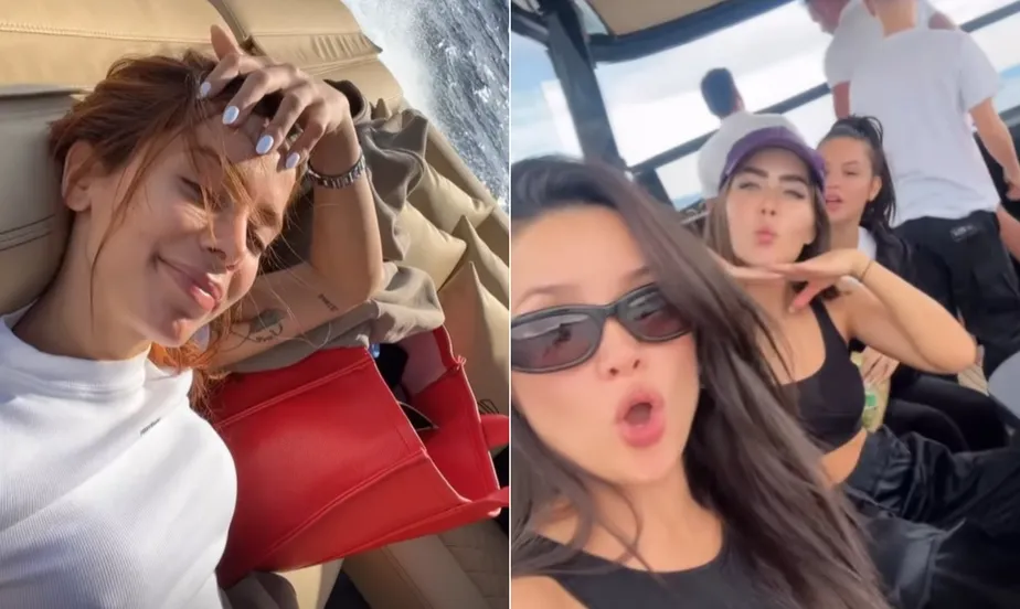 Juliette e Jade Picon acompanham Anitta em férias na Europa após show na Champions