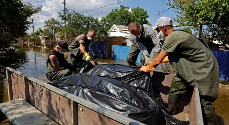 Corpos boiando e animais perdidos: confira as consequências da barragem que rompeu na Ucrânia