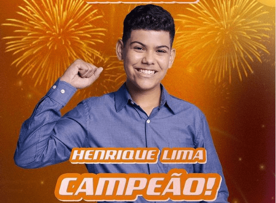 Henrique Lima é o vencedor do ‘The Voice Kids’