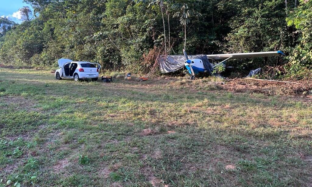 Polícia descobre pista clandestina e apreende aeronave e suspeitos no Amazonas