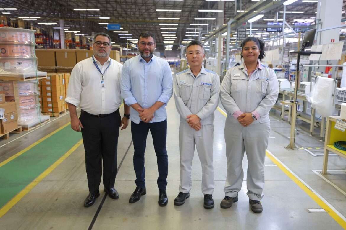 Em visita à fábrica do Polo Industrial de Manaus, Wilson Lima reafirma que reforma tributária precisa proteger a ZFM