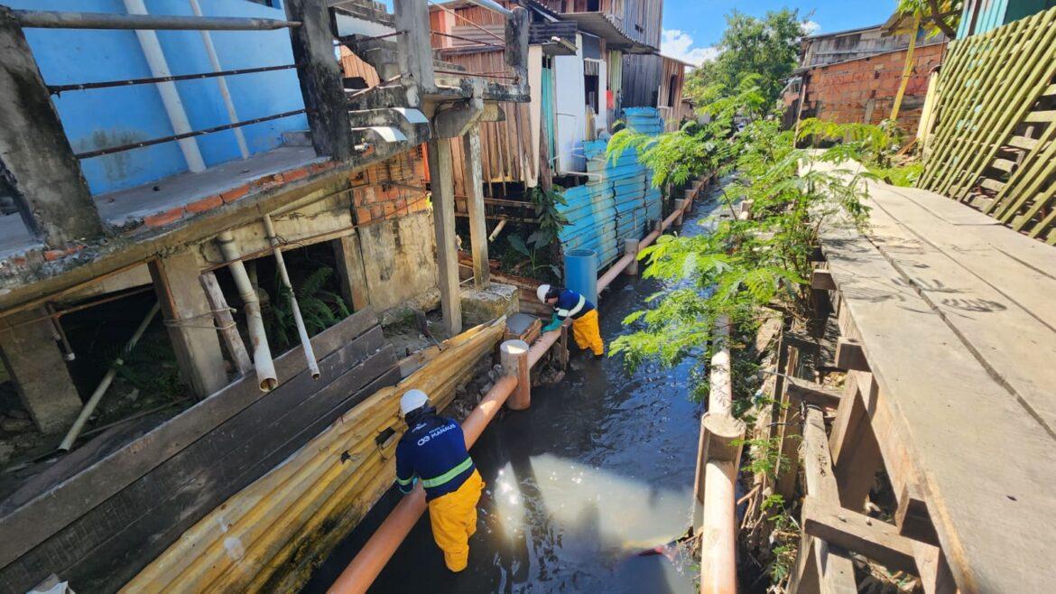 Projeto que leva esgotamento sanitário para palafitas chega a novas áreas na zona Sul. Mais de 6 mil pessoas serão beneficiadas