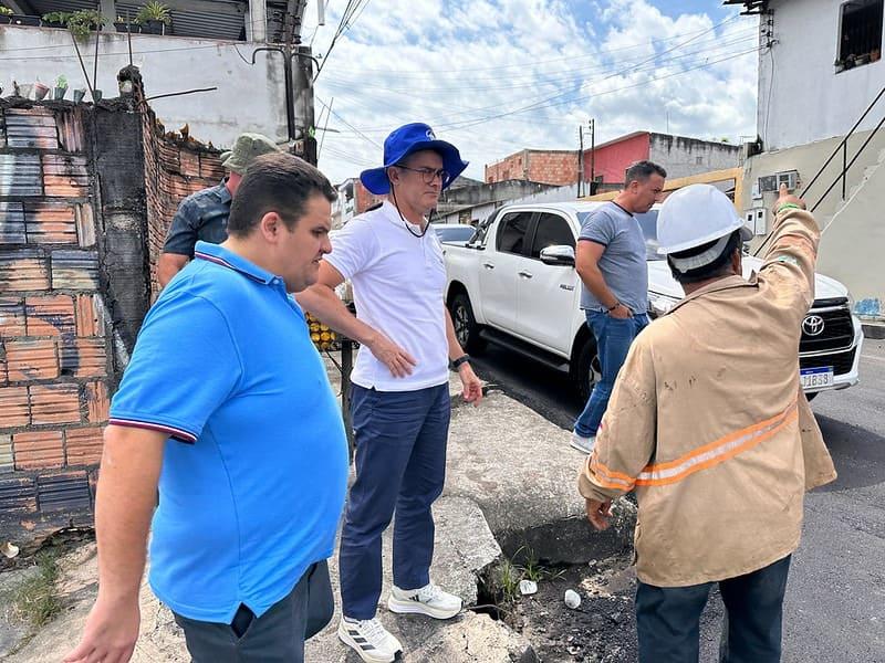 Prefeito fiscaliza avanço dos serviços do programa 'Asfalta Manaus' na zona Norte