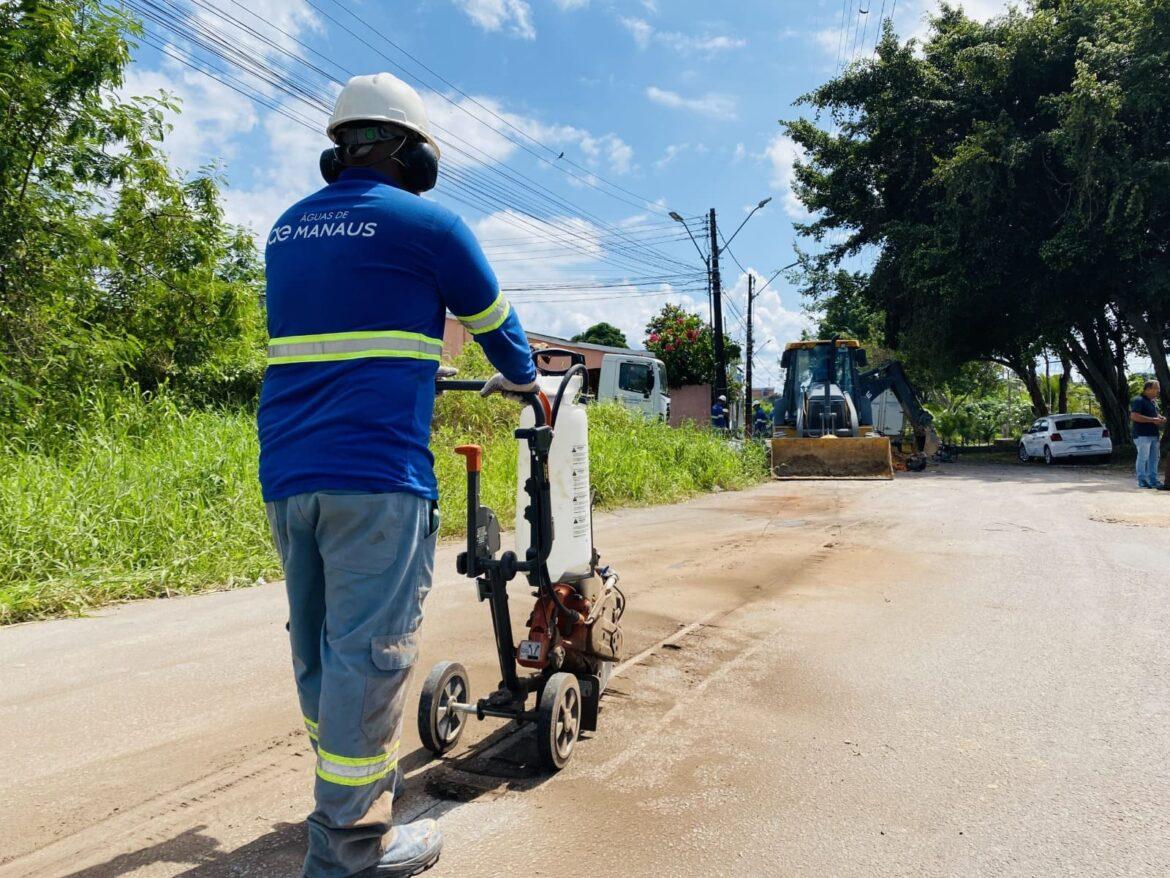 Setorização: Obras garantem melhorias no abastecimento de água no conjunto Boas Novas, zona Norte de Manaus