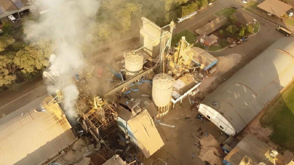 Explosão em silo de milho mata oito e fere 12 no Paraná
