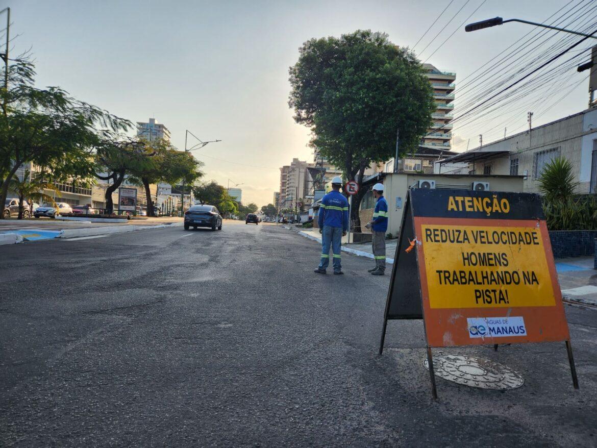 Boulevard Álvaro Maia começa a receber obra de implantação de rede de esgoto a partir deste domingo (27)