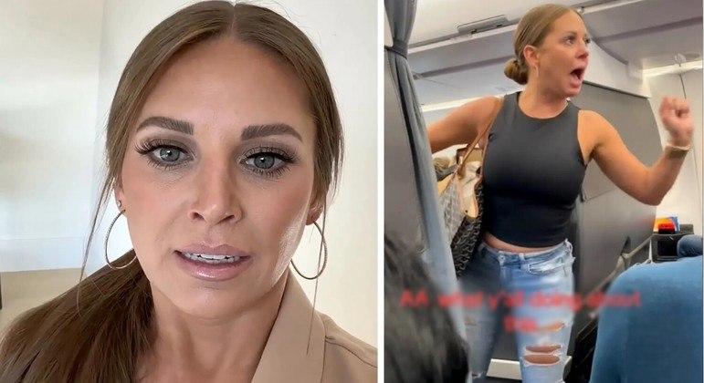 Após viralizar, mulher que teve surto assustador em voo se desculpa: 'Momento ruim'