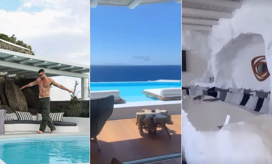 Namorado de Anitta mostra quarto em hotel com diárias que podem chegar a R$ 20 mil na Grécia