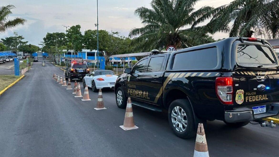 Vídeo: PF apreende carro de luxo de organização criminosa no AM