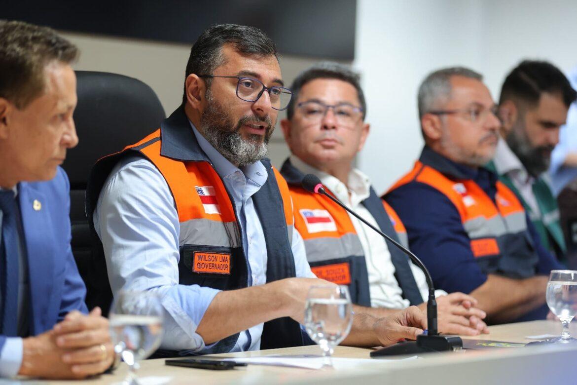 Governador Wilson Lima decreta emergência ambiental e anuncia Operação Estiagem 2023