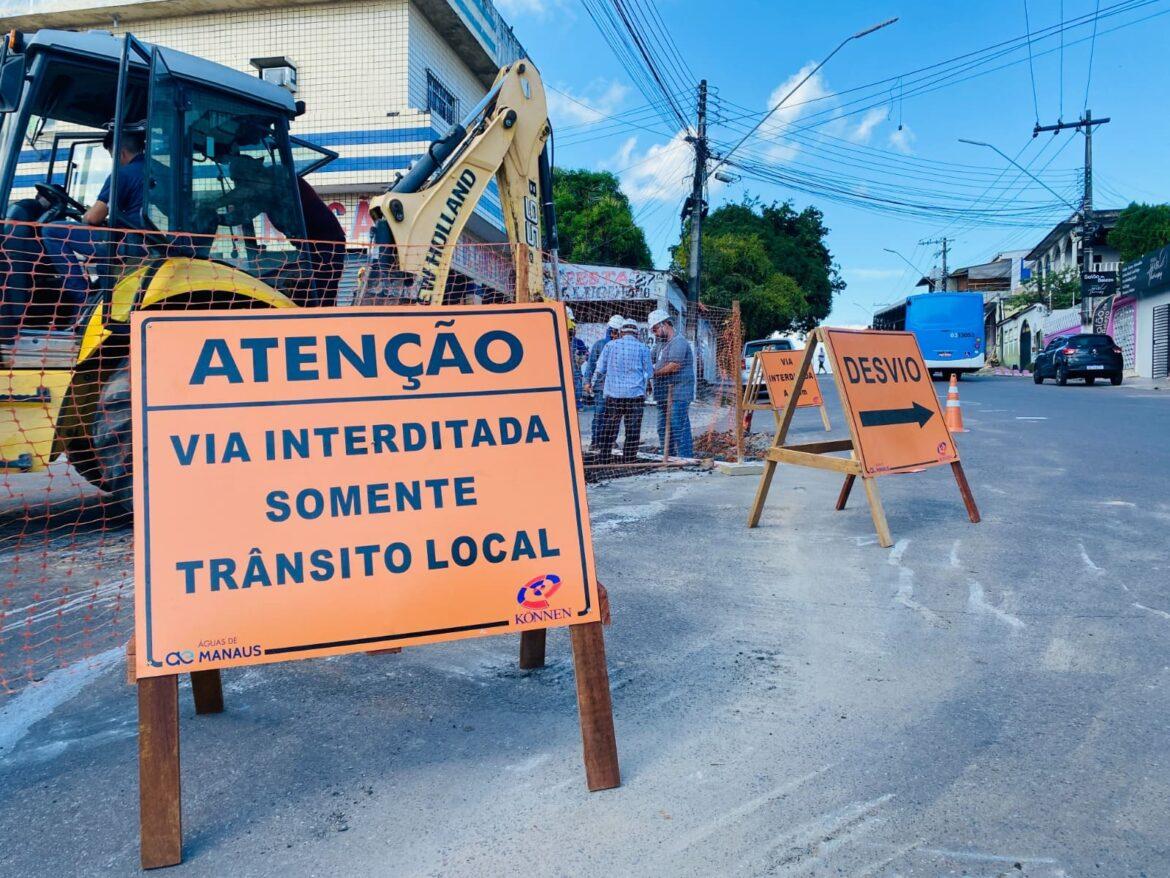 Modernização de adutora no bairro Santo Antônio já tem 50% de obra executada