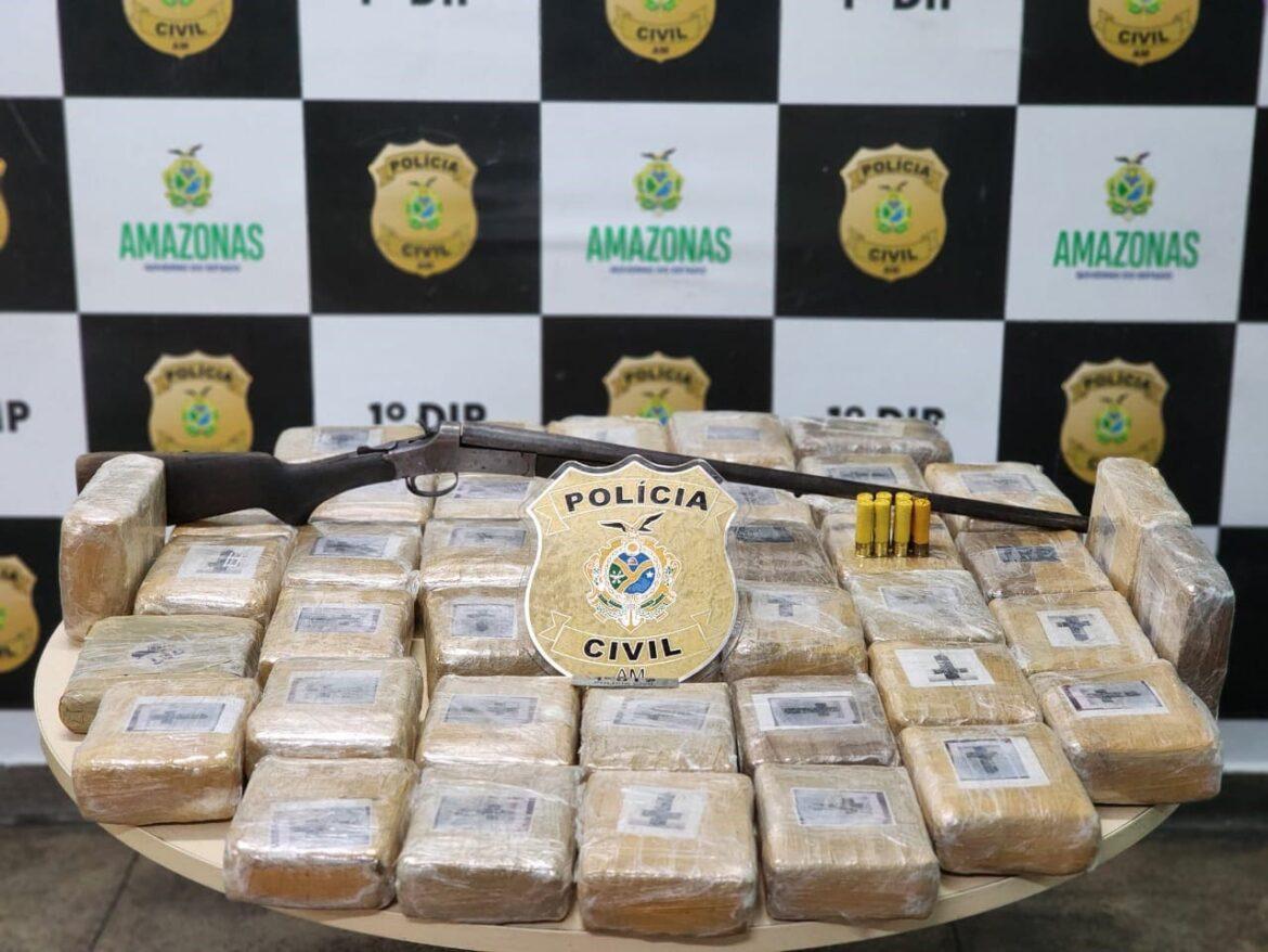 Homem é preso com 40 quilos de maconha avaliados em cerca de R$ 200 mil