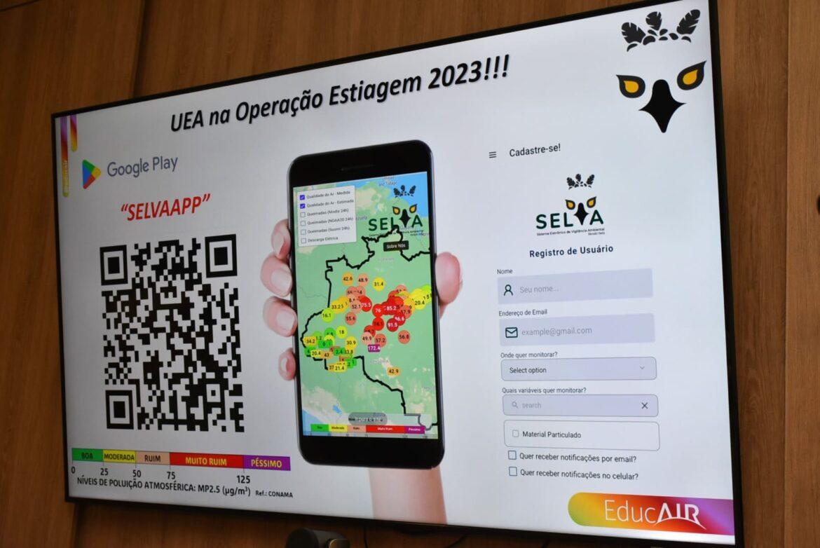 UEA lança aplicativo Selva para monitorar queimadas e índice de qualidade do ar na região