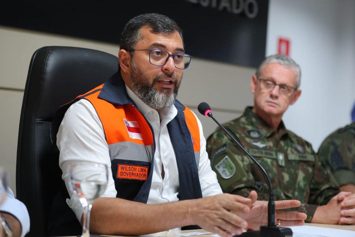 Wilson Lima anuncia novas medidas para enfrentamento da estiagem e decreta situação de emergência em municípios afetados no Amazonas