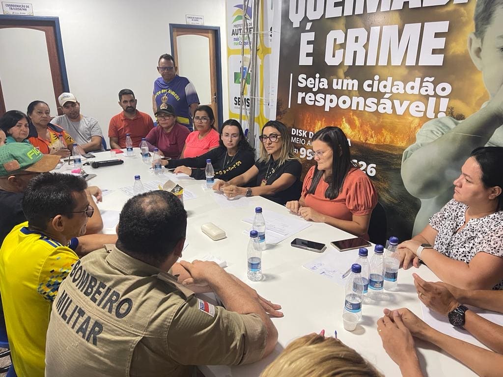 PC-AM realiza reunião para alinhamento de dados relacionados ao combate às queimadas, em Autazes