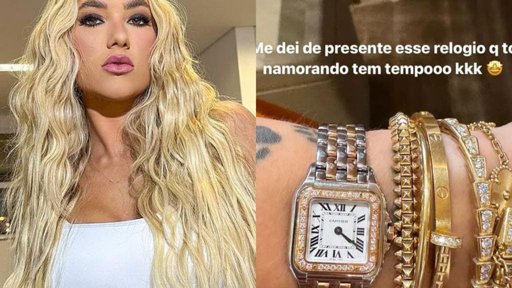 Ostentação! Virginia Fonseca compra relógio de quase R$ 100 mil e exibe nas redes sociais