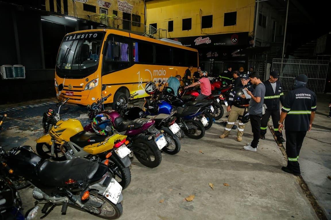 Detran Amazonas autua mais de 500 motocicletas participantes de ‘rolezinhos’