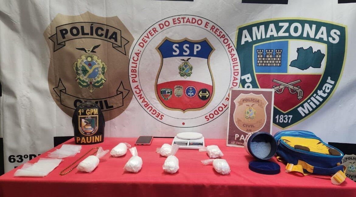 Polícias deflagram Operação Escudo e apreendem cocaína avaliada em R$ 80 mil, em Pauini