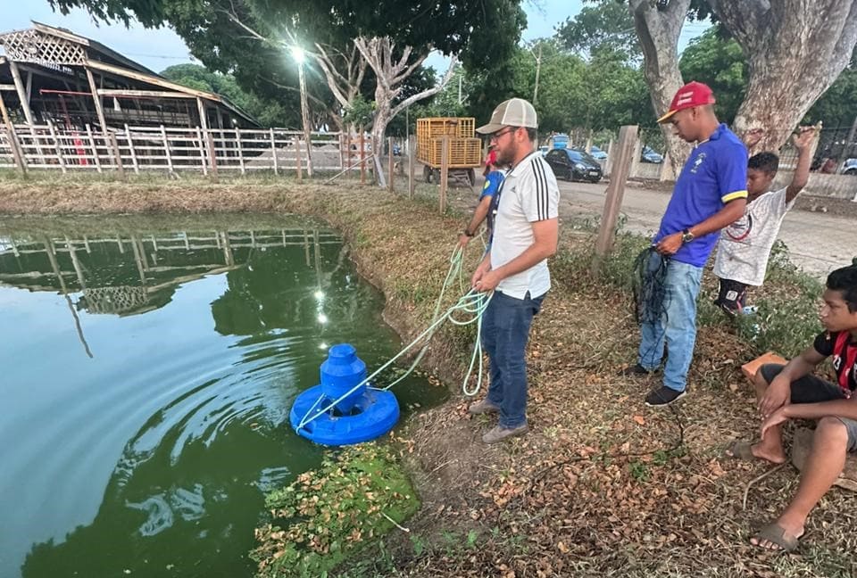 Na 37ª Expopin, Governo do Estado capacita piscicultores para uso de aerador