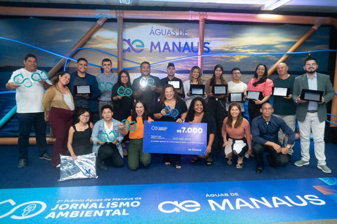 Profissionais são premiados por reportagens sobre saneamento básico no 2º Prêmio Águas de Manaus de Jornalismo Ambiental