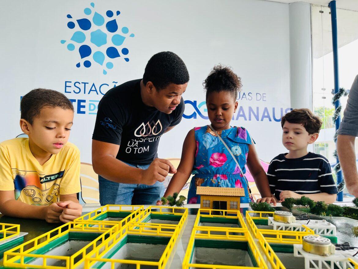 Opção para férias: população pode agendar ida a museu interativo de ciências e visita a estações de água e esgoto, em Manaus
