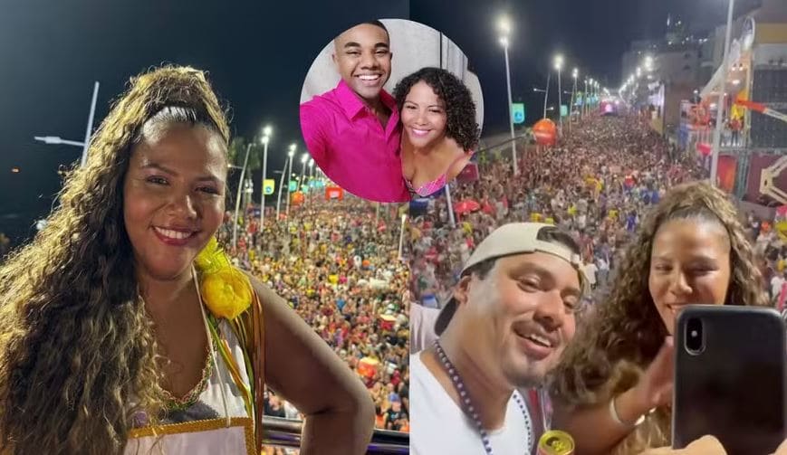 Mulher de Davi do 'BBB 24' vira celebridade durante trio elétrico em Salvador