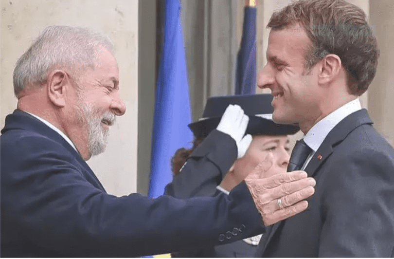 Lula recebe nesta terça-feira (26) o presidente da França, Macron, em Belém (PA)