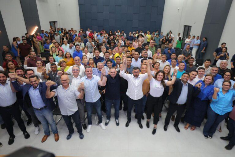 União Brasil, PP e Podemos participam de reunião com Roberto Cidade e Wilson Lima, em ação de pré-campanha