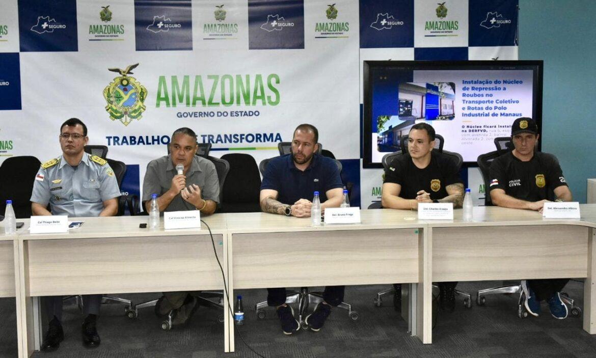 SSP-AM anuncia instalação do Núcleo de Repressão a Roubos no Transporte Coletivo e Rotas do Polo Industrial em Manaus