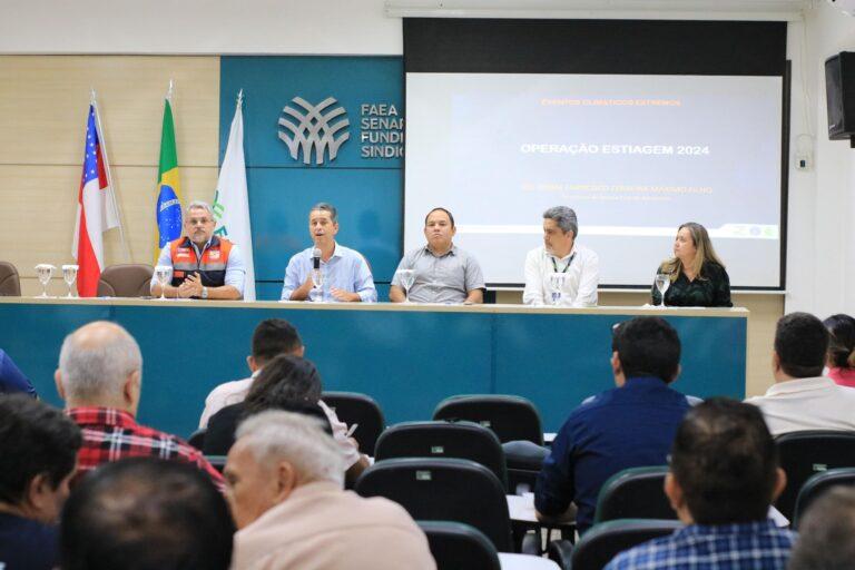 Estiagem 2024: Defesa Civil do Amazonas apresenta previsões em reunião do agronegócio