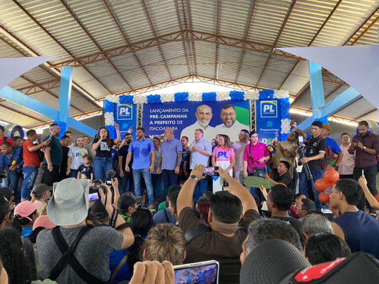 Acompanhado do governador Wilson Lima, cabo Maciel lança pré-candidatura a prefeito de Itacoatiara-AM