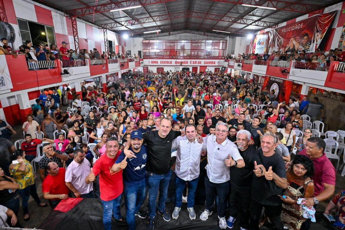Na zona Leste, multidão recebe com entusiasmo pré-candidatura de Roberto Cidade à Prefeitura de Manaus