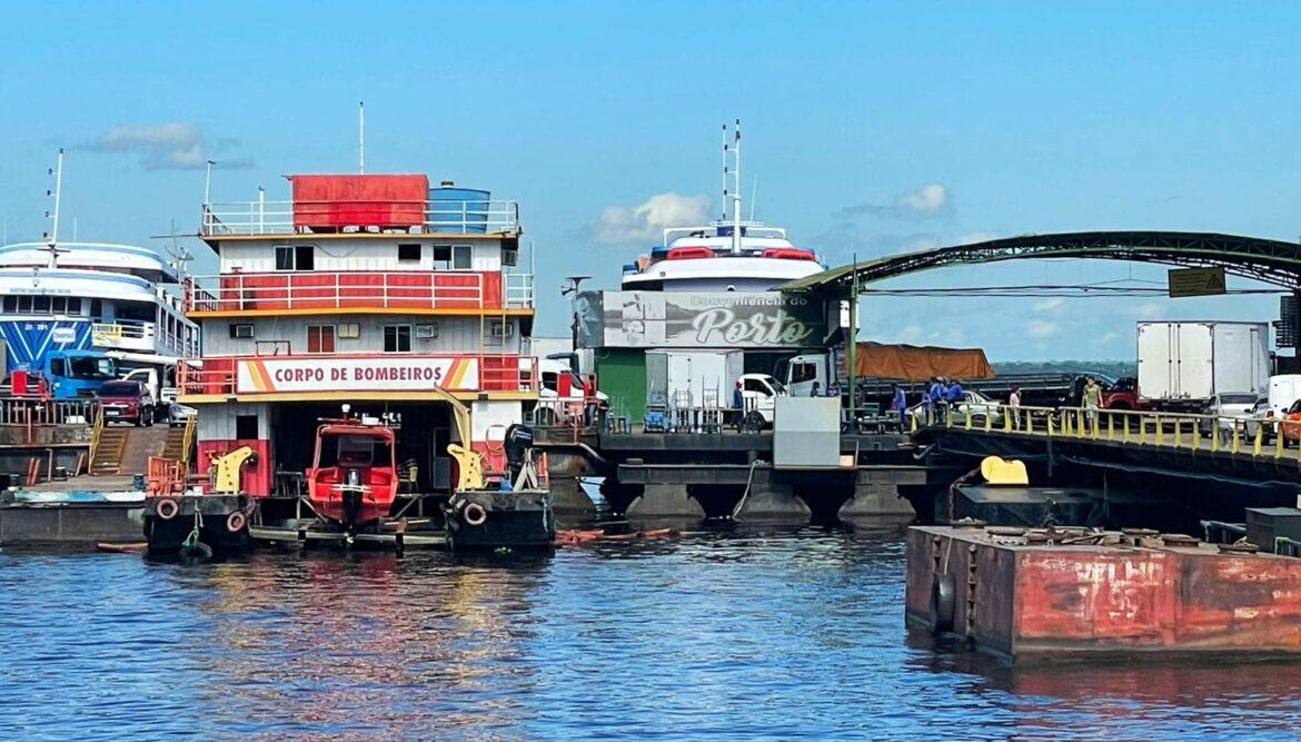 Novo endereço: Base Fluvial do Corpo de Bombeiros passa a funcionar no Porto de Manaus