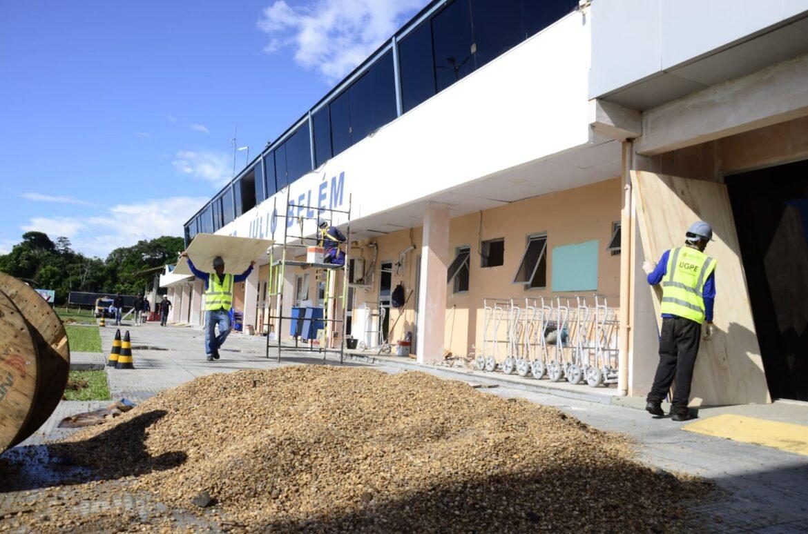Serviços de revitalização avançam no Aeroporto Júlio Belém para receber os visitantes no Festival de Parintins