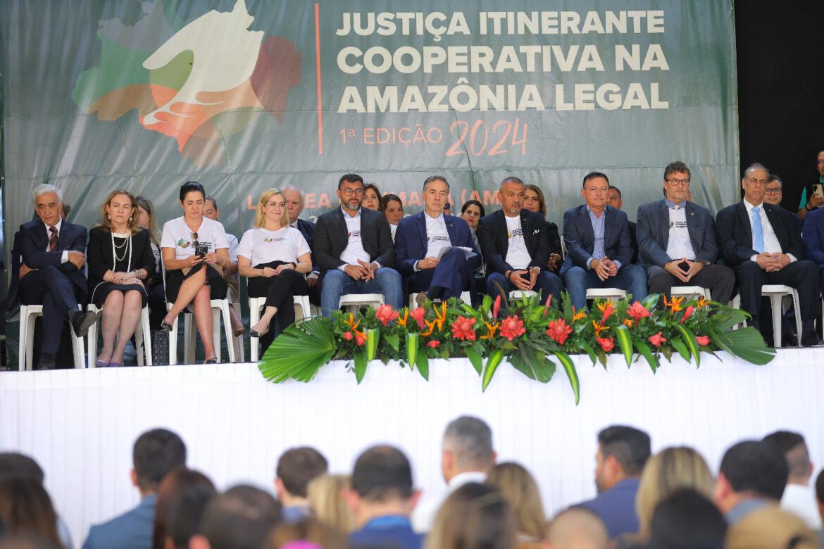 Em evento de Justiça Itinerante na Amazônia Legal, Wilson Lima destaca que ação assegura direitos e deveres dos amazonenses