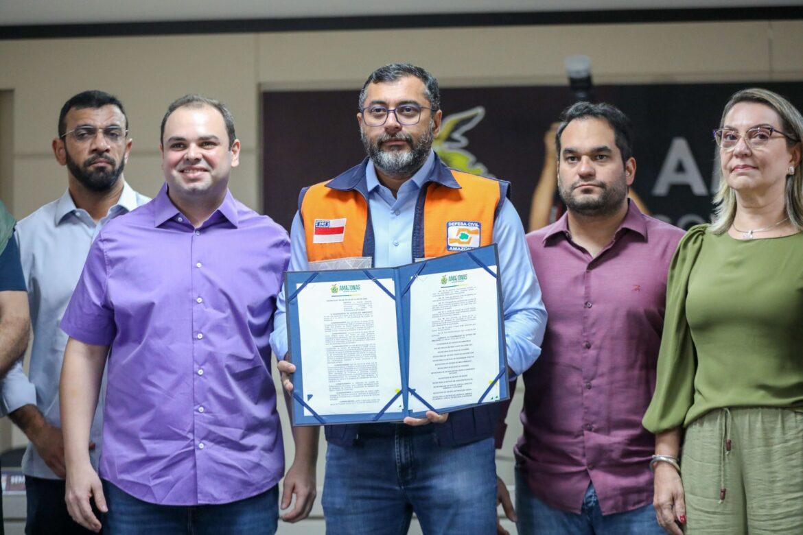 Governador Wilson Lima instala comitê de enfrentamento à estiagem e decreta situação de emergência em 20 municípios