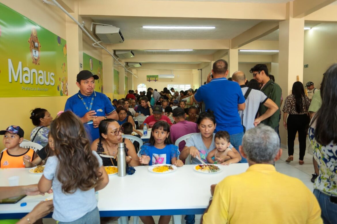 Prefeitura de Manaus amplia alcance do “Prato do Povo” inaugurando a 10ª unidade no Novo Israel